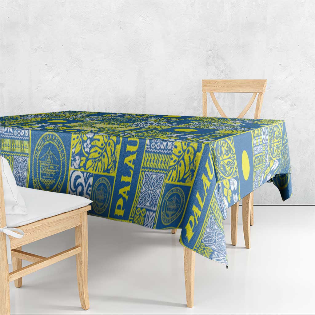 Palau Ungil Kurismas Tablecloth Pacific Patchwork Xmas Vibes LT9 - Polynesian Pride