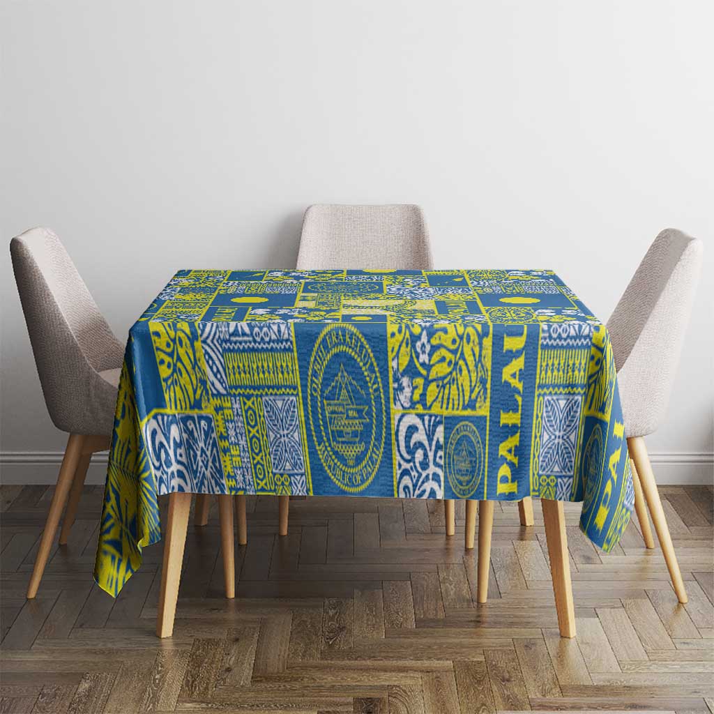 Palau Ungil Kurismas Tablecloth Pacific Patchwork Xmas Vibes LT9 - Polynesian Pride