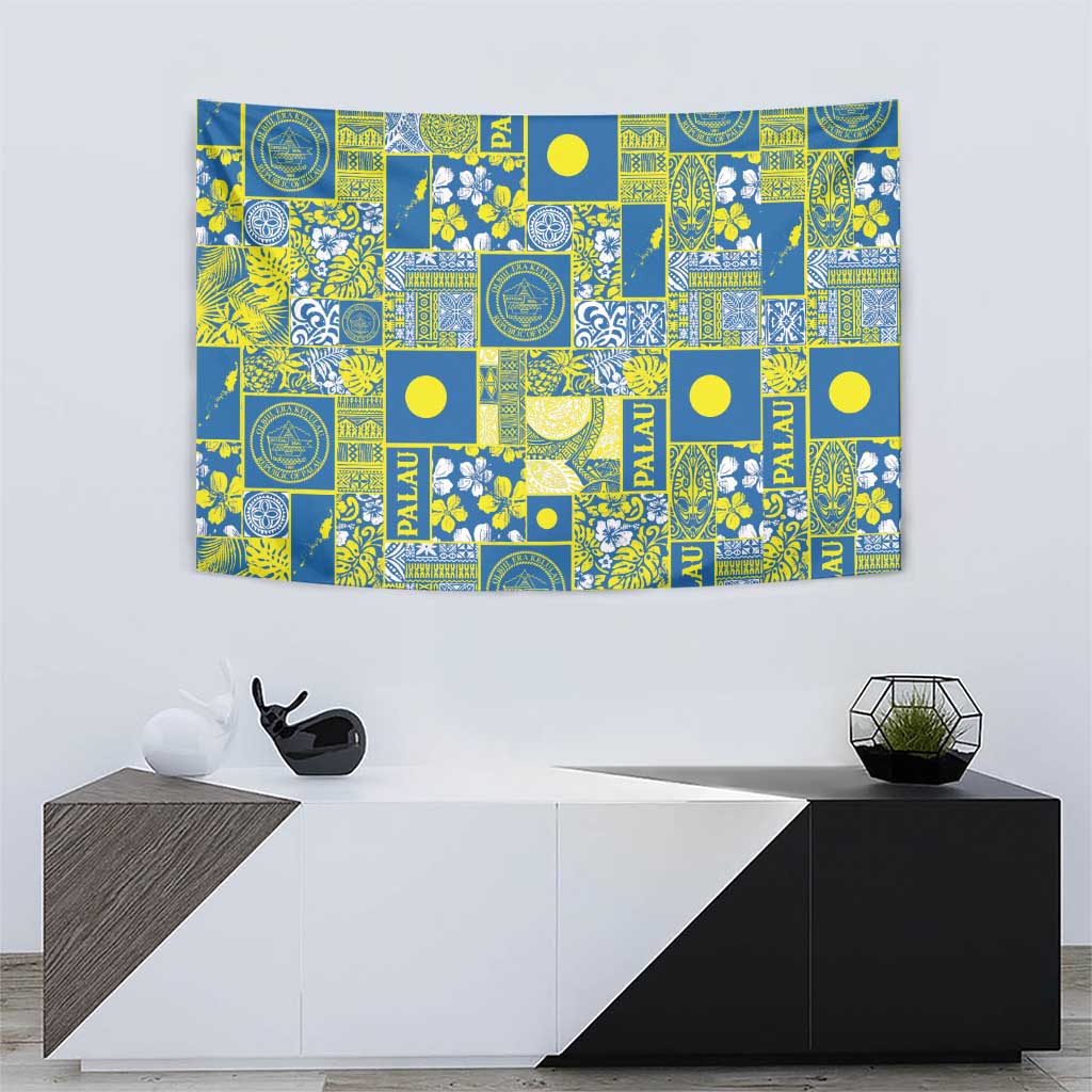 Palau Ungil Kurismas Tapestry Pacific Patchwork Xmas Vibes LT9 - Polynesian Pride