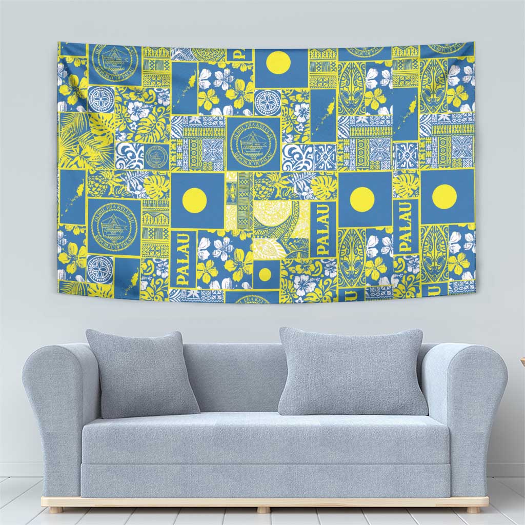 Palau Ungil Kurismas Tapestry Pacific Patchwork Xmas Vibes LT9 - Polynesian Pride
