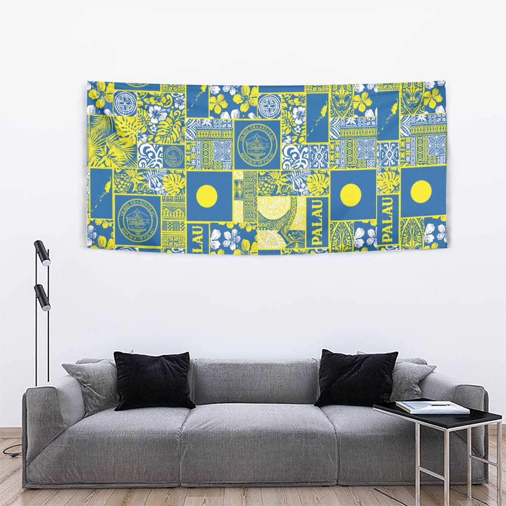Palau Ungil Kurismas Tapestry Pacific Patchwork Xmas Vibes LT9 - Polynesian Pride