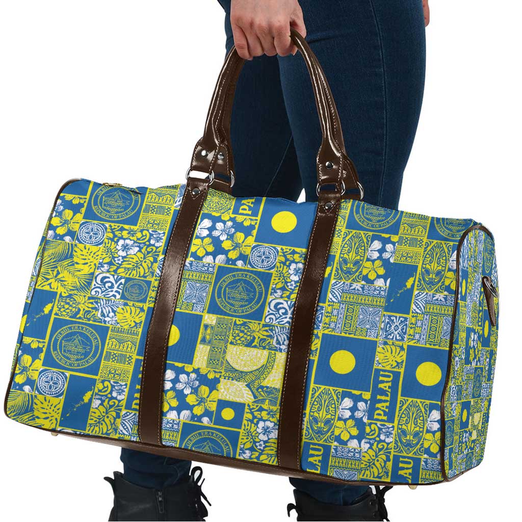 Palau Ungil Kurismas Travel Bag Pacific Patchwork Xmas Vibes LT9 - Polynesian Pride