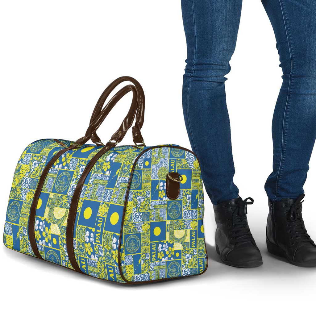 Palau Ungil Kurismas Travel Bag Pacific Patchwork Xmas Vibes LT9 - Polynesian Pride