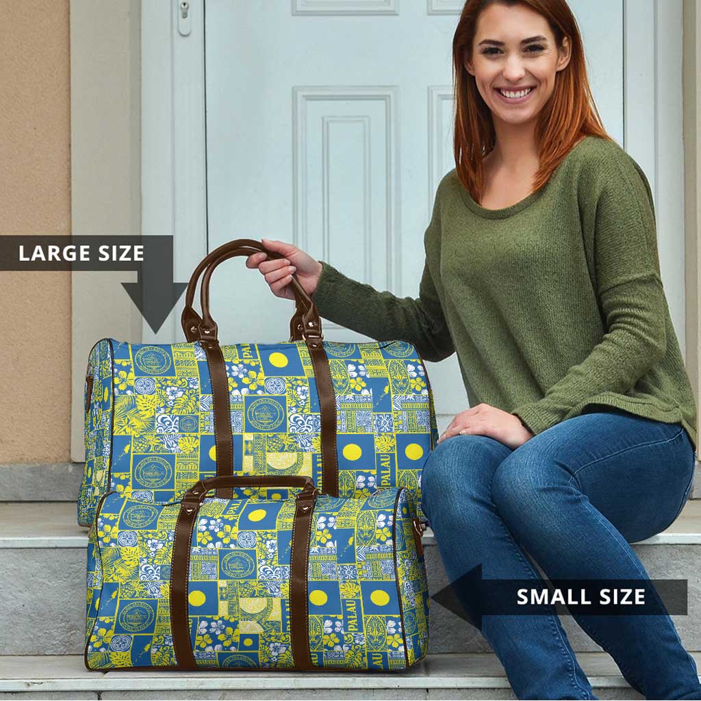 Palau Ungil Kurismas Travel Bag Pacific Patchwork Xmas Vibes LT9 - Polynesian Pride