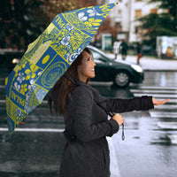 Palau Ungil Kurismas Umbrella Pacific Patchwork Xmas Vibes LT9 - Polynesian Pride