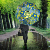 Palau Ungil Kurismas Umbrella Pacific Patchwork Xmas Vibes LT9 - Polynesian Pride