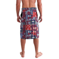 Red Samoa Manuia Le Kerisimasi Lavalava Pacific Patchwork Xmas Vibes LT9 - Polynesian Pride