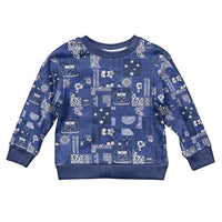 Blue Samoa Manuia Le Kerisimasi Kid Ugly Christmas Sweater Pacific Patchwork Xmas Vibes - Polynesian Pride