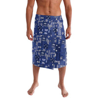 Blue Samoa Manuia Le Kerisimasi Lavalava Pacific Patchwork Xmas Vibes - Polynesian Pride