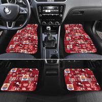 Tahiti Oaoa I Teie Noera Car Mats Pacific Patchwork Xmas Vibes - Polynesian Pride
