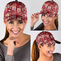 Tahiti Oaoa I Teie Noera Classic Cap Pacific Patchwork Xmas Vibes - Polynesian Pride