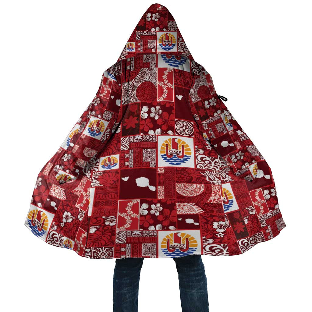 Tahiti Oaoa I Teie Noera Cloak Pacific Patchwork Xmas Vibes - Polynesian Pride
