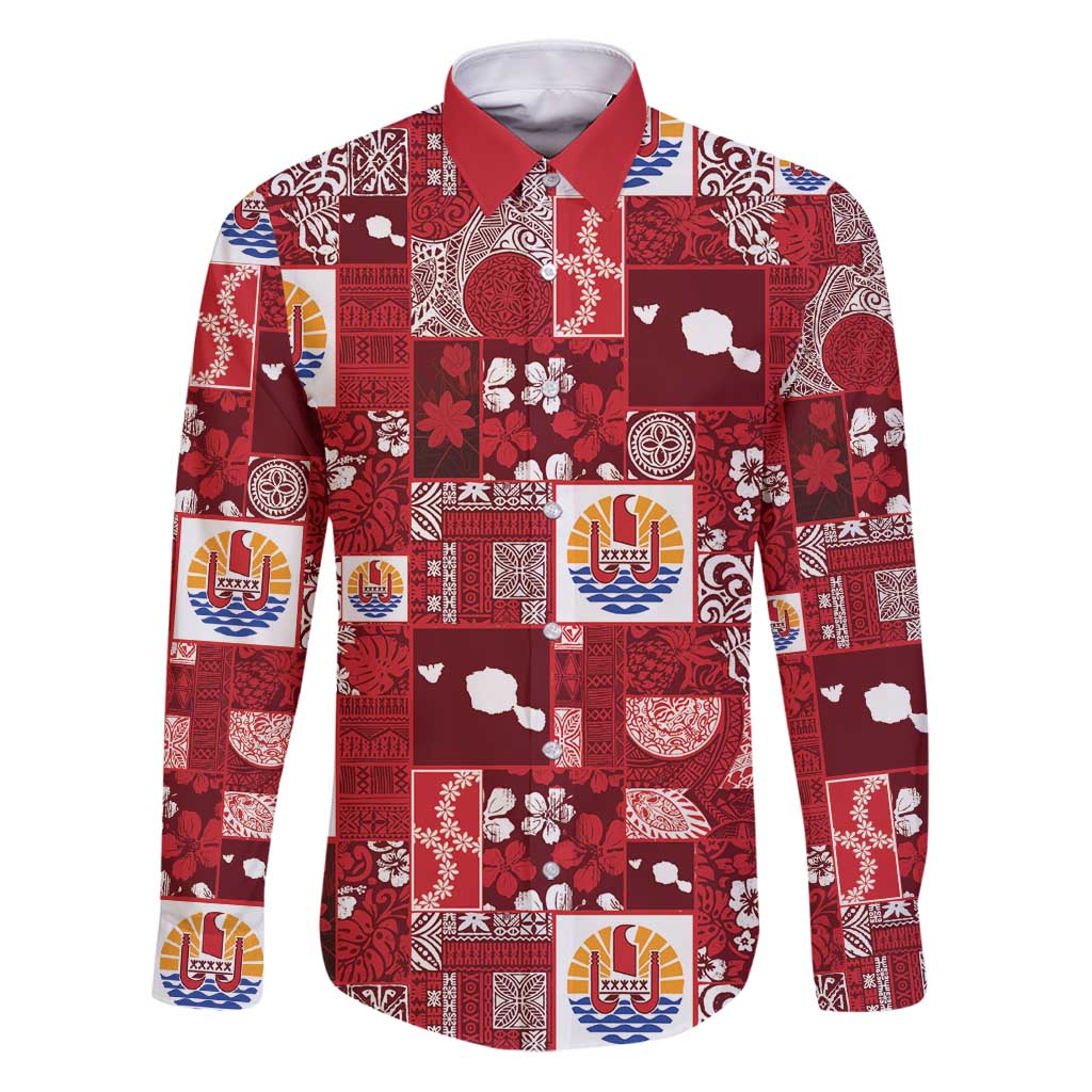 Tahiti Oaoa I Teie Noera Family Matching Puletasi and Hawaiian Shirt Pacific Patchwork Xmas Vibes - Polynesian Pride