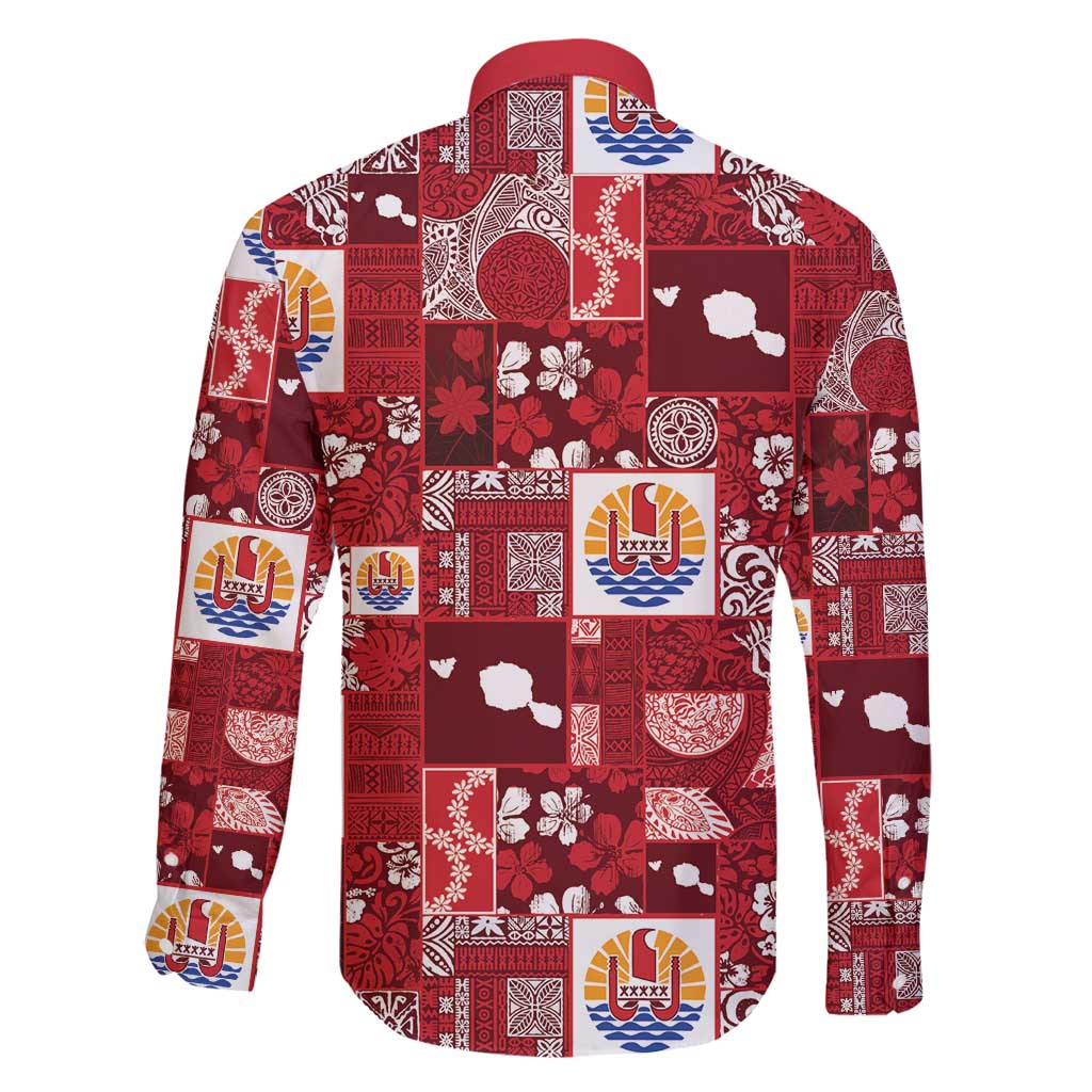 Tahiti Oaoa I Teie Noera Family Matching Puletasi and Hawaiian Shirt Pacific Patchwork Xmas Vibes - Polynesian Pride