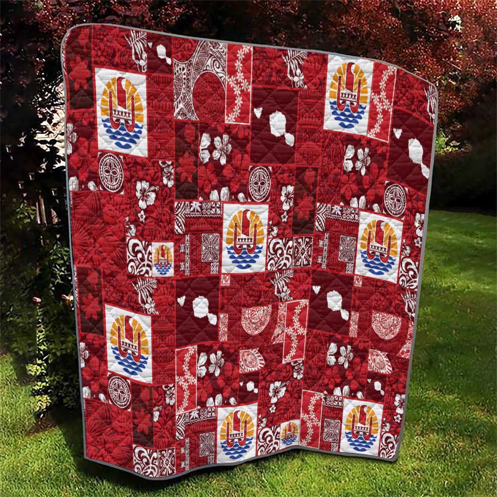 Tahiti Oaoa I Teie Noera Quilt Pacific Patchwork Xmas Vibes - Polynesian Pride