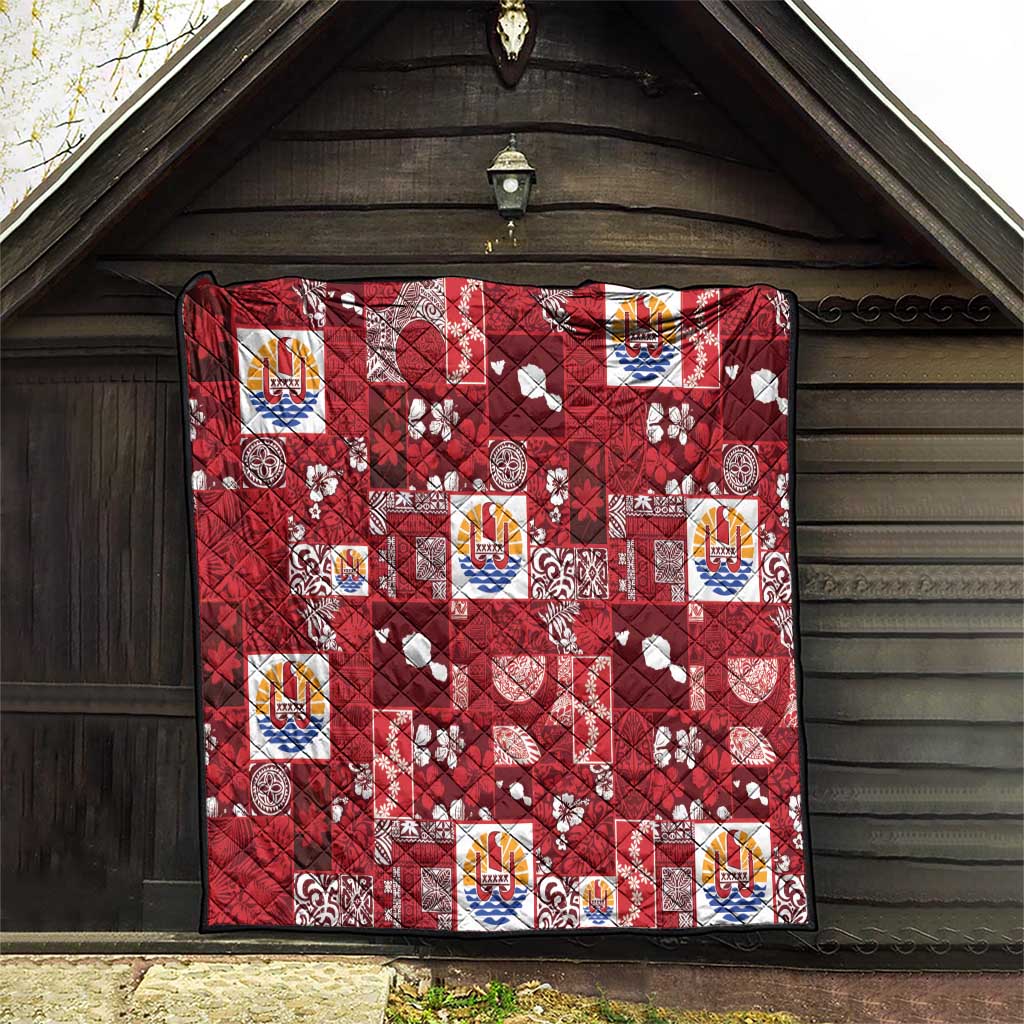 Tahiti Oaoa I Teie Noera Quilt Pacific Patchwork Xmas Vibes - Polynesian Pride