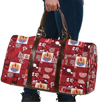 Tahiti Oaoa I Teie Noera Travel Bag Pacific Patchwork Xmas Vibes - Polynesian Pride