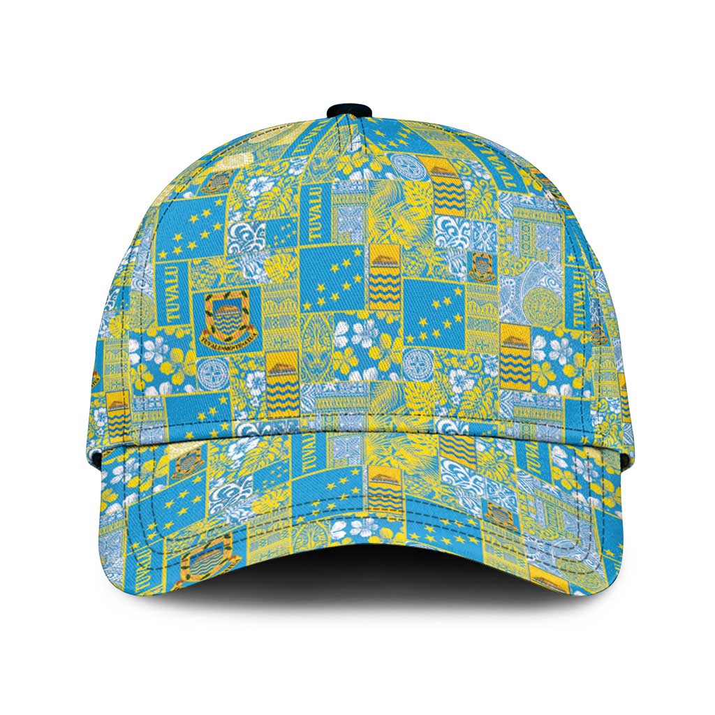 Tuvalu Manuia te Kilisimasi Classic Cap Pacific Patchwork Xmas Vibes - Polynesian Pride