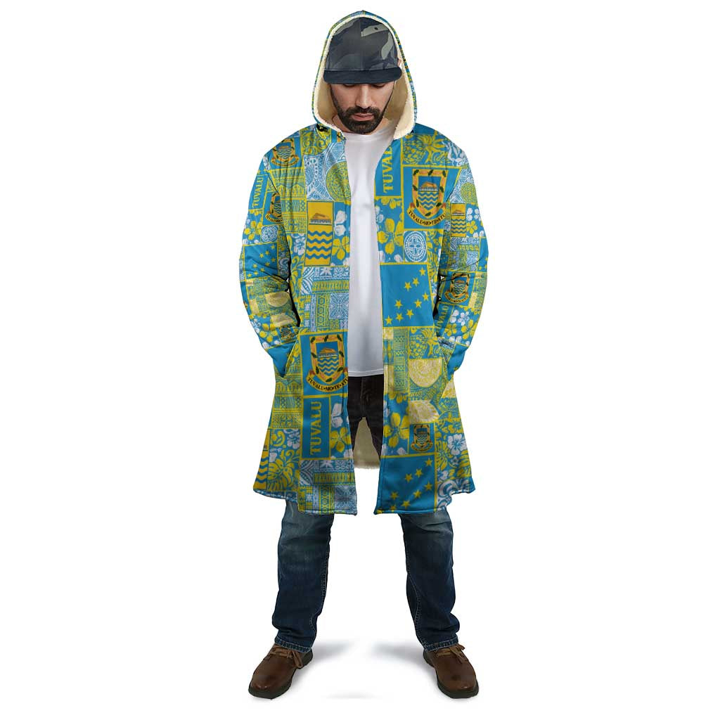 Tuvalu Manuia te Kilisimasi Cloak Pacific Patchwork Xmas Vibes - Polynesian Pride