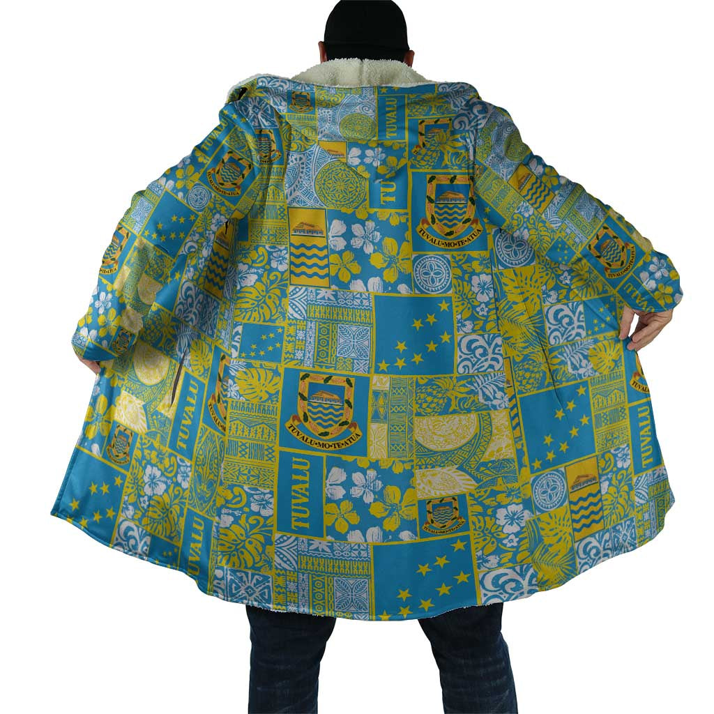 Tuvalu Manuia te Kilisimasi Cloak Pacific Patchwork Xmas Vibes - Polynesian Pride