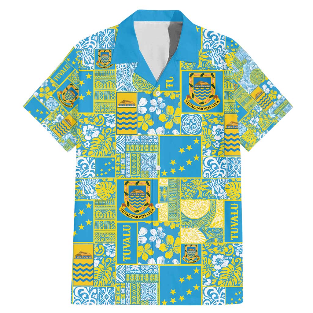 Tuvalu Manuia te Kilisimasi Family Matching Mermaid Dress and Hawaiian Shirt Pacific Patchwork Xmas Vibes - Polynesian Pride