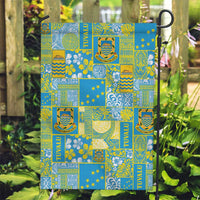 Tuvalu Manuia te Kilisimasi Garden Flag Pacific Patchwork Xmas Vibes - Polynesian Pride