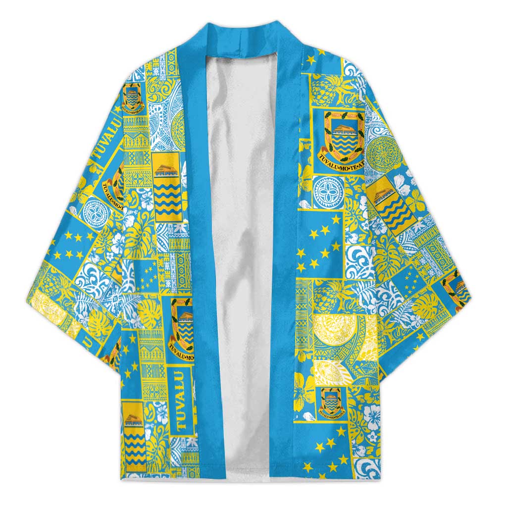 Tuvalu Manuia te Kilisimasi Kimono Pacific Patchwork Xmas Vibes - Polynesian Pride