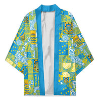 Tuvalu Manuia te Kilisimasi Kimono Pacific Patchwork Xmas Vibes - Polynesian Pride