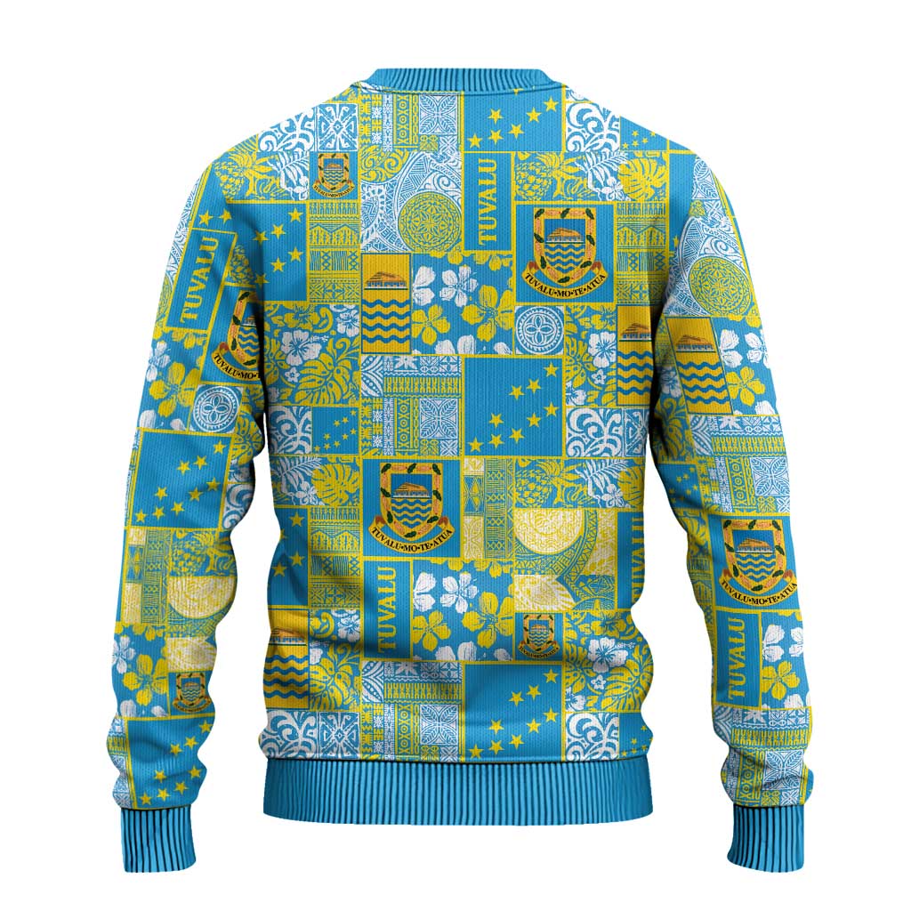 Tuvalu Manuia te Kilisimasi Ugly Christmas Sweater Pacific Patchwork Xmas Vibes - Polynesian Pride