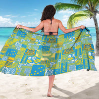 Tuvalu Manuia te Kilisimasi Sarong Pacific Patchwork Xmas Vibes - Polynesian Pride