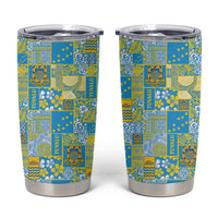 Tuvalu Manuia te Kilisimasi Tumbler Cup Pacific Patchwork Xmas Vibes - Polynesian Pride