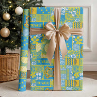 Tuvalu Manuia te Kilisimasi Wrapping Paper Pacific Patchwork Xmas Vibes - Polynesian Pride