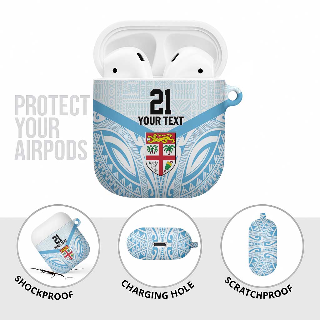 Fiji Football Custom AirPods Case Bula Boys Go Champions - Polynesian Pride