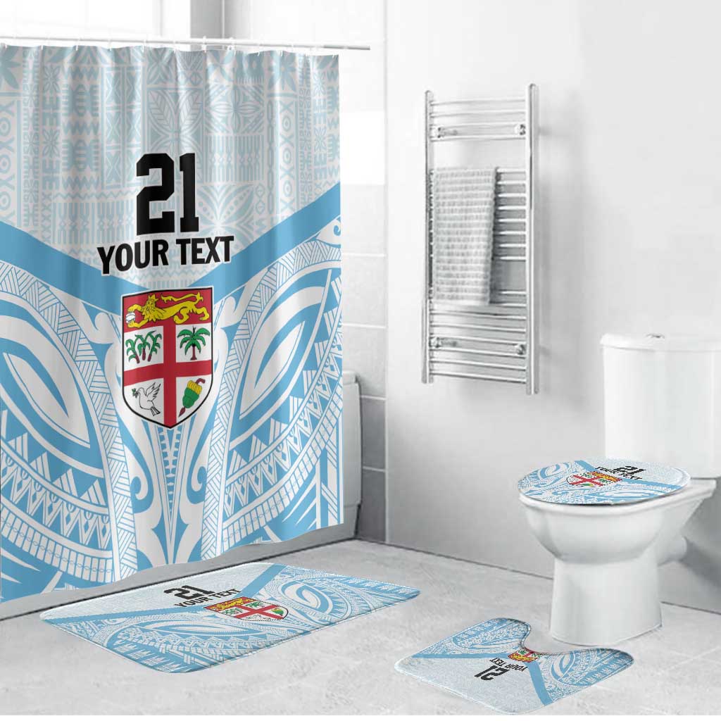 Fiji Football Custom Bathroom Set Bula Boys Go Champions - Polynesian Pride