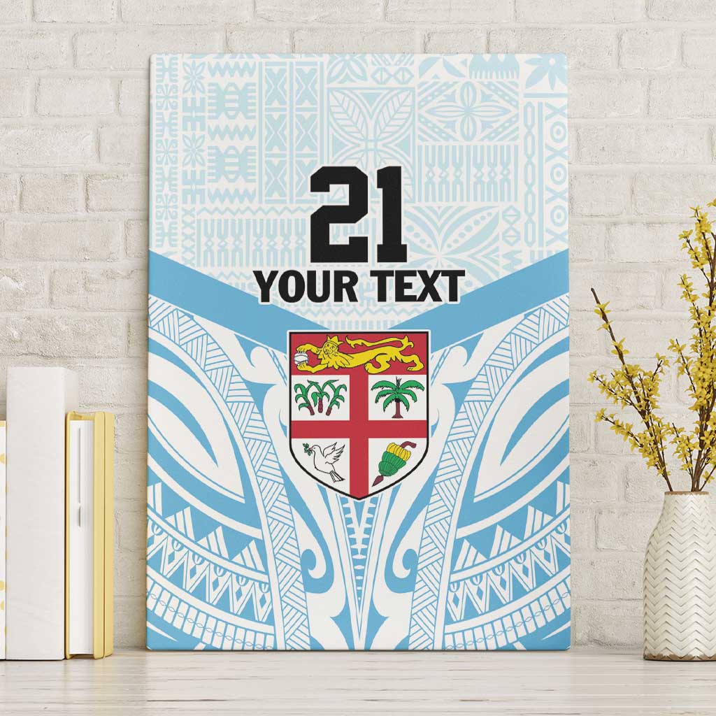 Fiji Football Custom Canvas Wall Art Bula Boys Go Champions