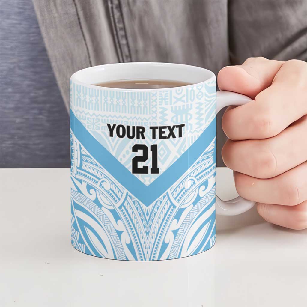 Fiji Football Custom Ceramic Mug Bula Boys Go Champions - Polynesian Pride