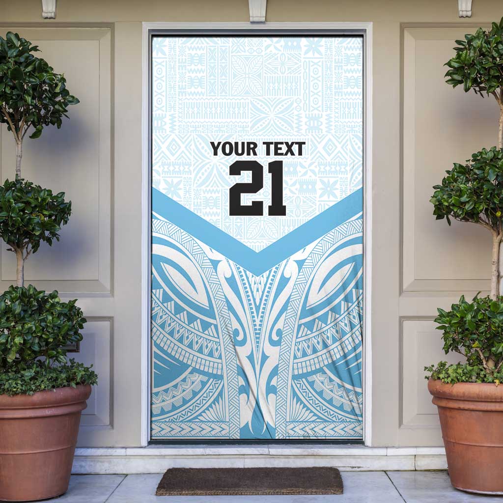 Fiji Football Custom Door Cover Bula Boys Go Champions - Polynesian Pride