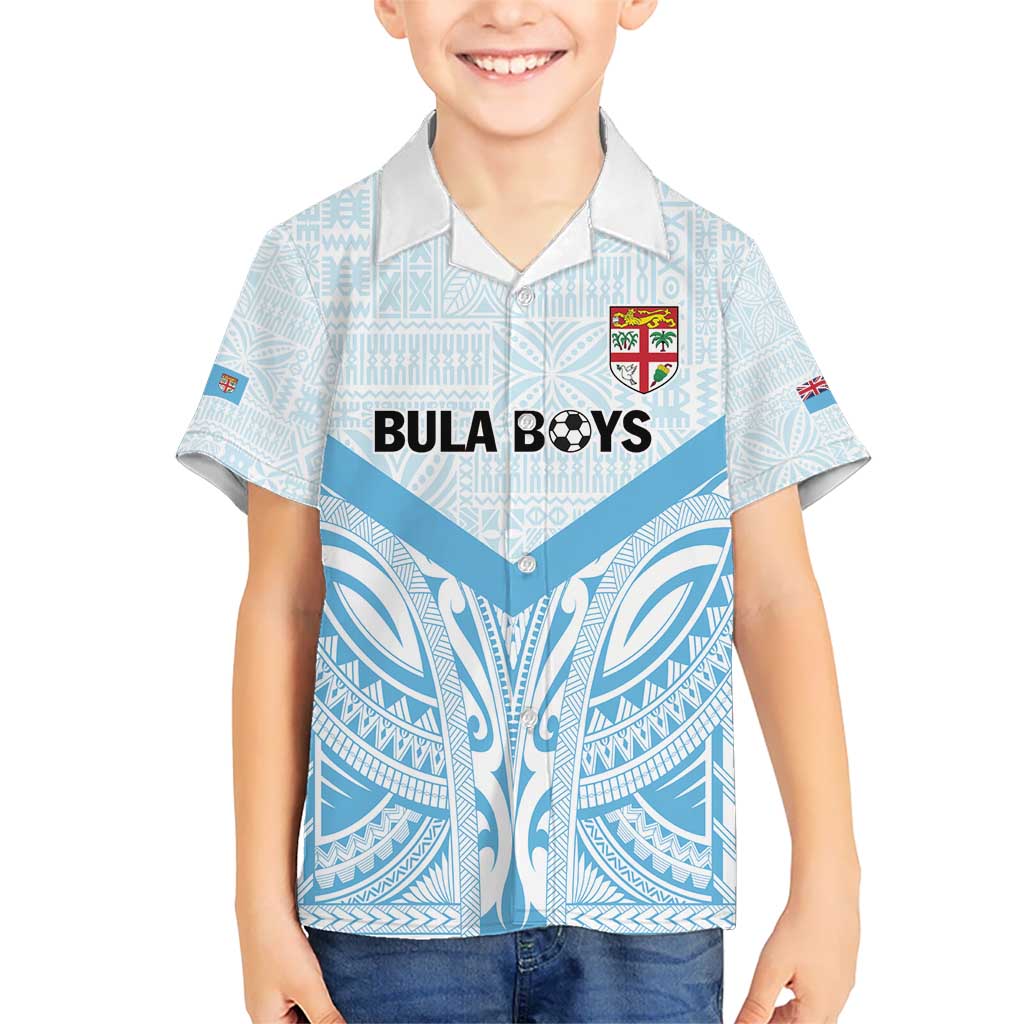 Fiji Football Custom Kid Hawaiian Shirt Bula Boys Go Champions LT9 Kid Blue - Polynesian Pride