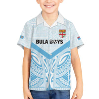 Fiji Football Custom Kid Hawaiian Shirt Bula Boys Go Champions LT9 Kid Blue - Polynesian Pride