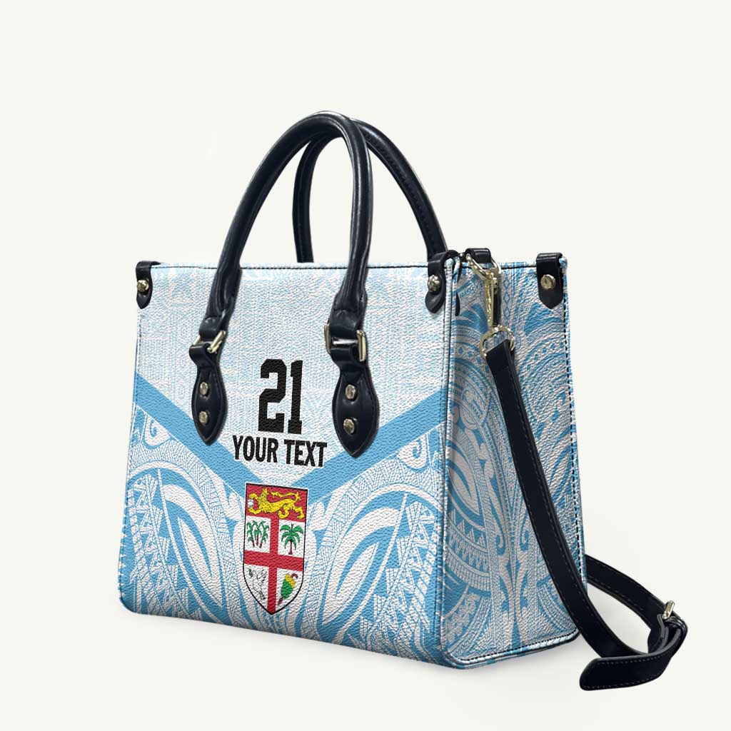 Fiji Football Custom Leather Bag Bula Boys Go Champions - Polynesian Pride