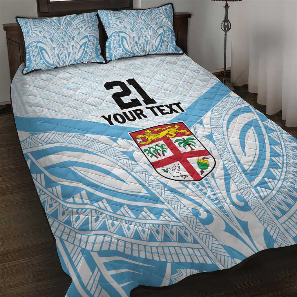 Fiji Football Custom Quilt Bed Set Bula Boys Go Champions
