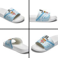 Fiji Football Custom Slide Sandals Bula Boys Go Champions - Polynesian Pride