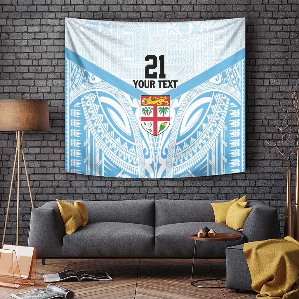 Fiji Football Custom Tapestry Bula Boys Go Champions