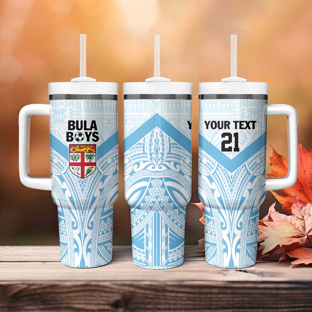 Fiji Football Custom Tumbler With Handle Bula Boys Go Champions