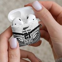 New Zealand Football Custom AirPods Case All White Fern Go Champions - Polynesian Pride