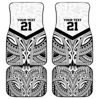 New Zealand Football Custom Car Mats All White Fern Go Champions