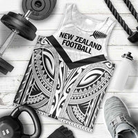New Zealand Football Custom Men Tank Top All White Fern Go Champions
