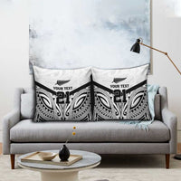 New Zealand Football Custom Pillow Cover All White Fern Go Champions - Polynesian Pride