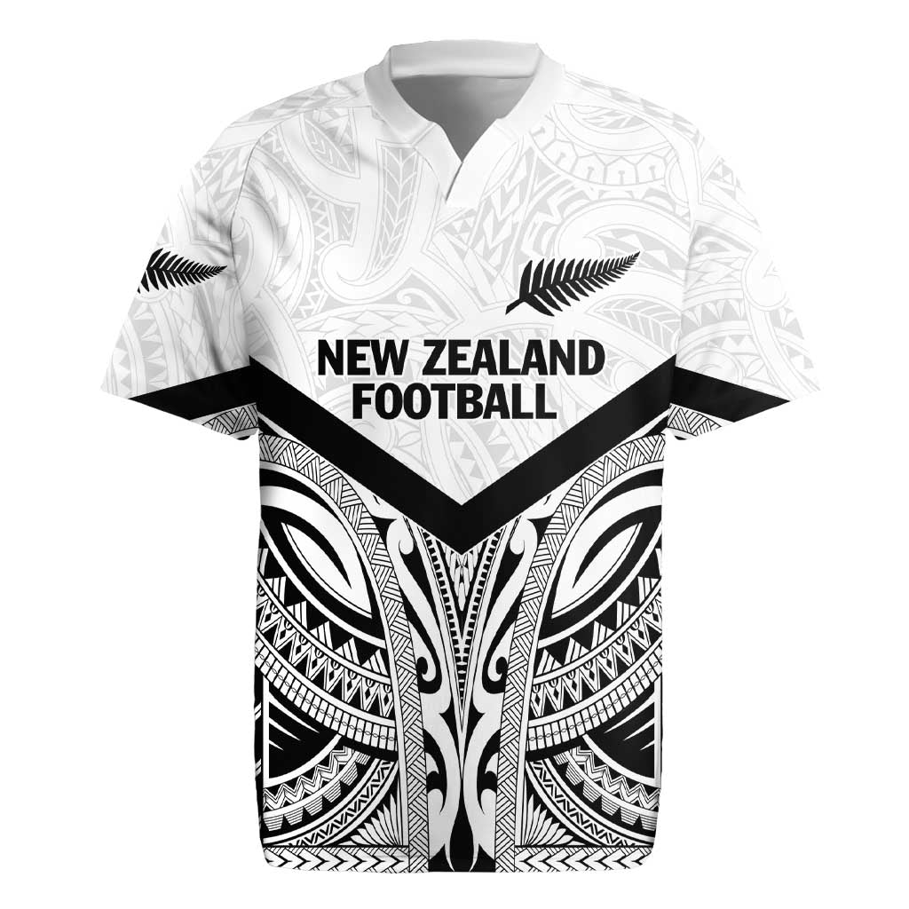 New Zealand Football Custom Rugby Jersey All White Fern Go Champions