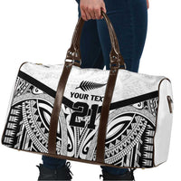New Zealand Football Custom Travel Bag All White Fern Go Champions - Polynesian Pride